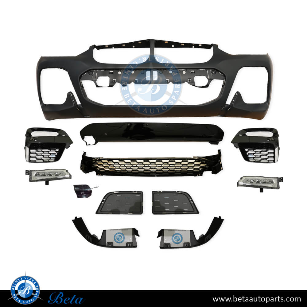 Front Bumper M-Tek with PDC and Park Assist for BMW X3/X4 G01/G02 2018-2021 models, Part Number 51118091971 Front Bumper M-Tek with PDC and Park Assist for BMW X3/X4 G01/G02 2018-2021 models, Part Number 51118091971